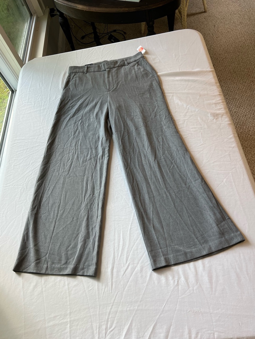 NWT Gap Women's Wide-Leg Dress Pants in Heather Gray US SZ 12